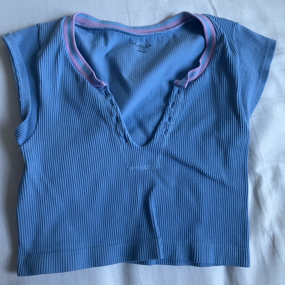 blue medium out from under, urban tank top 
only worn a couple times